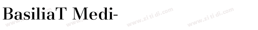 BasiliaT Medi字体转换